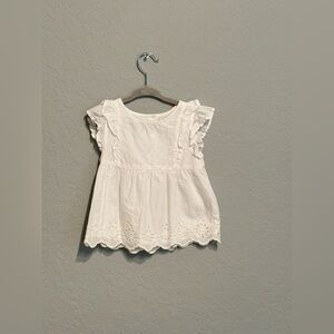 GAP Baby | Peplum White Shirt Size 3T